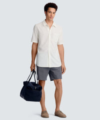 Men's Relaxed Short Sleeve Merino Button-Up