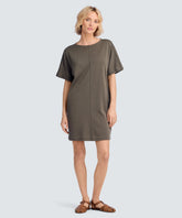 Women's Merino Boatneck T-Shirt Dress